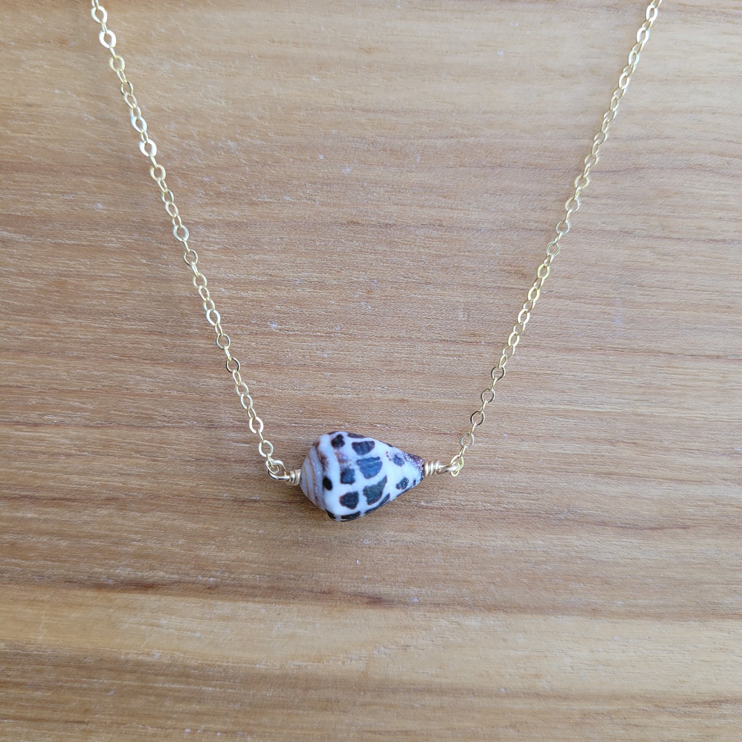Gold Cone Shell Necklace