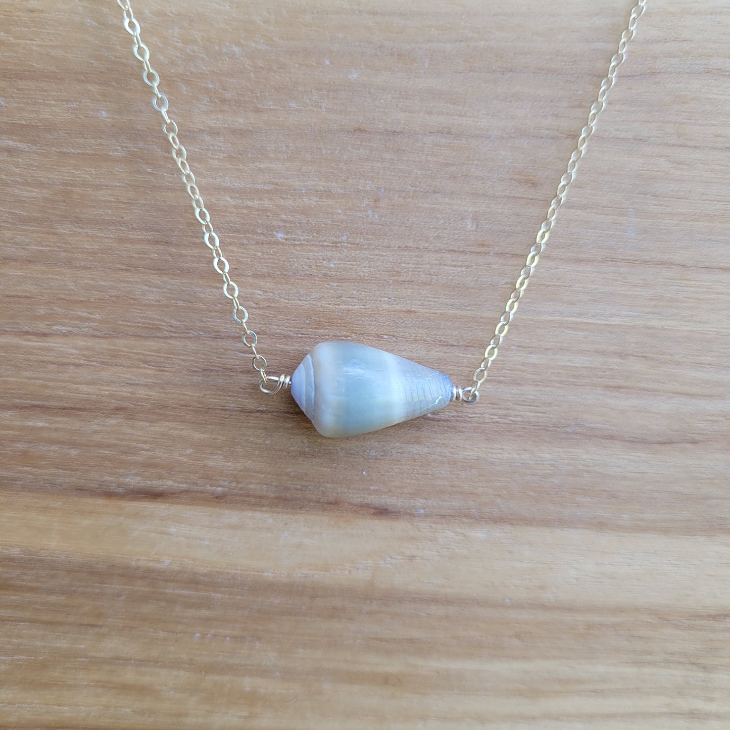 Gold Cone Shell Necklace