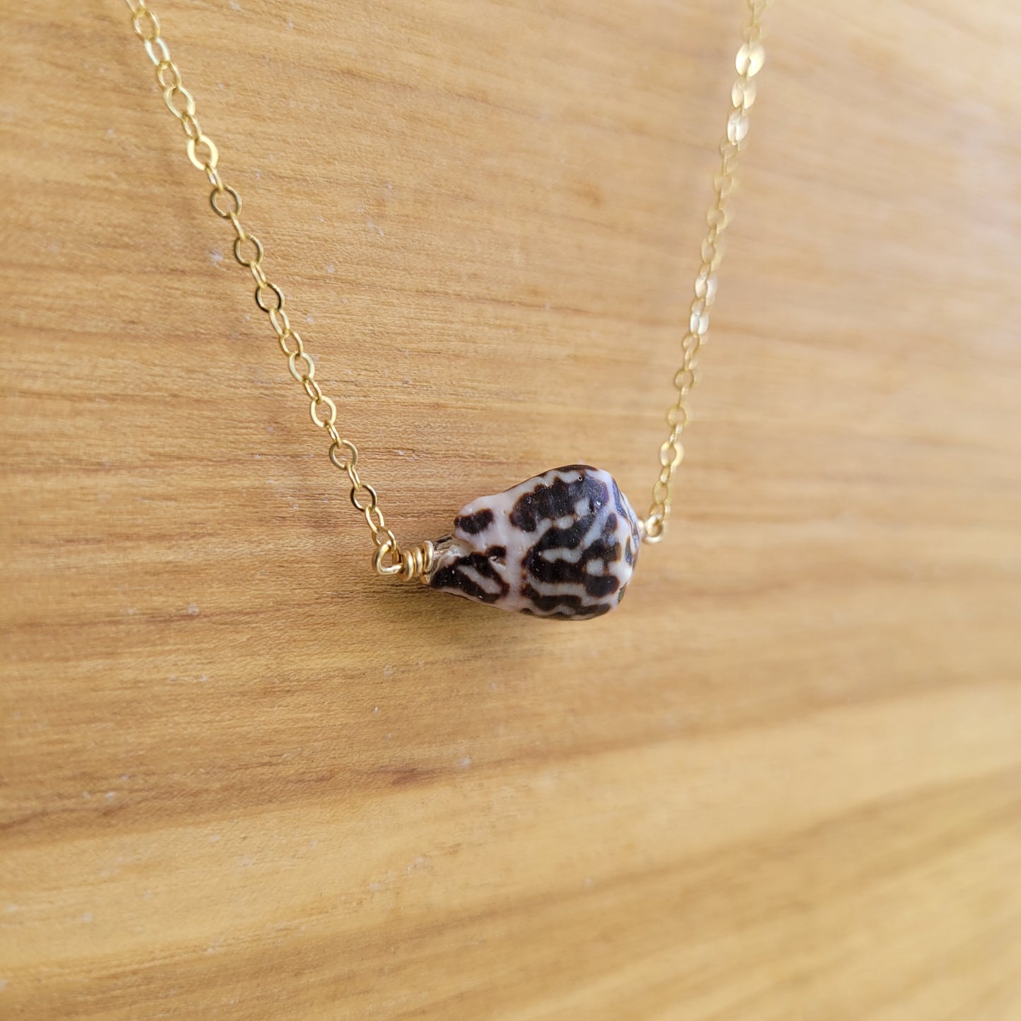 Gold Cone Shell Necklace