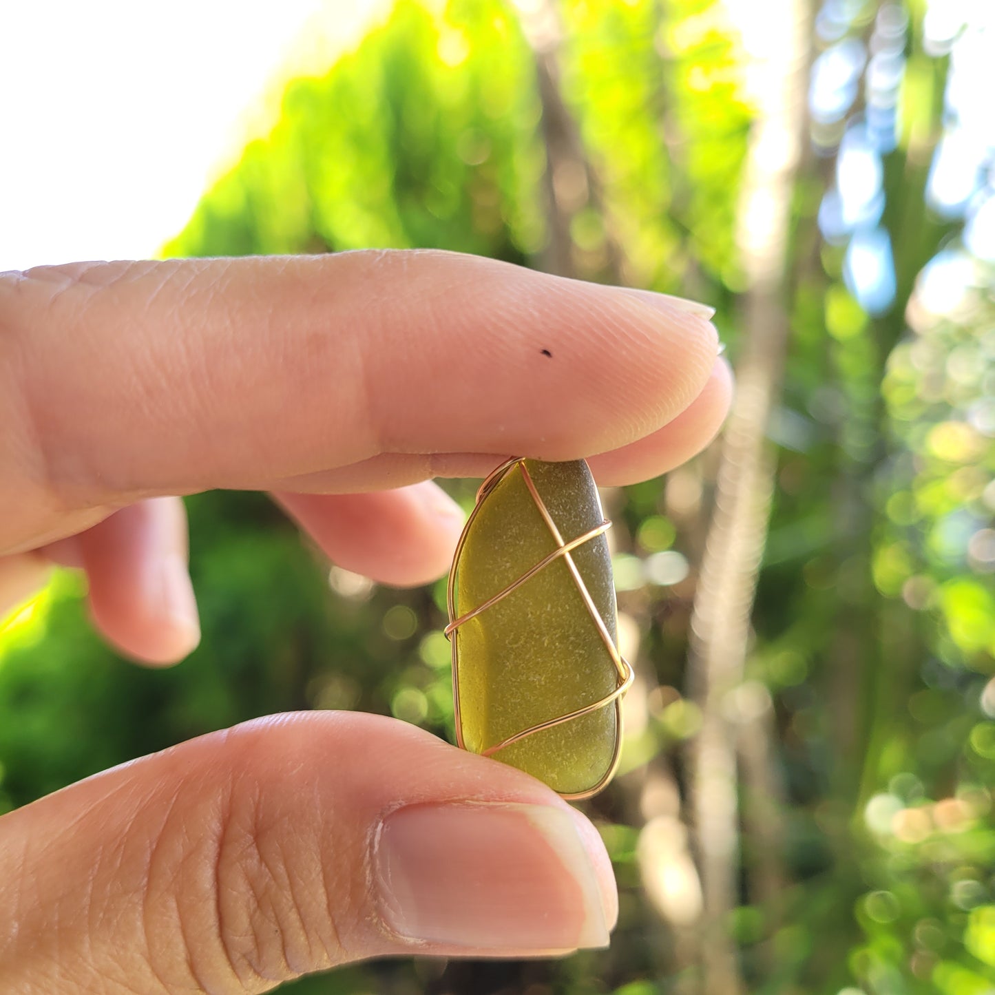 14K Gold-filled Sea Glass Necklaces