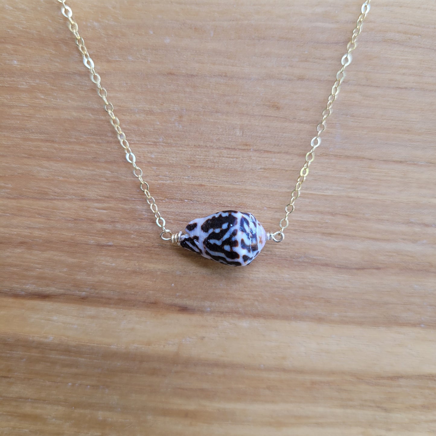 Gold Cone Shell Necklace