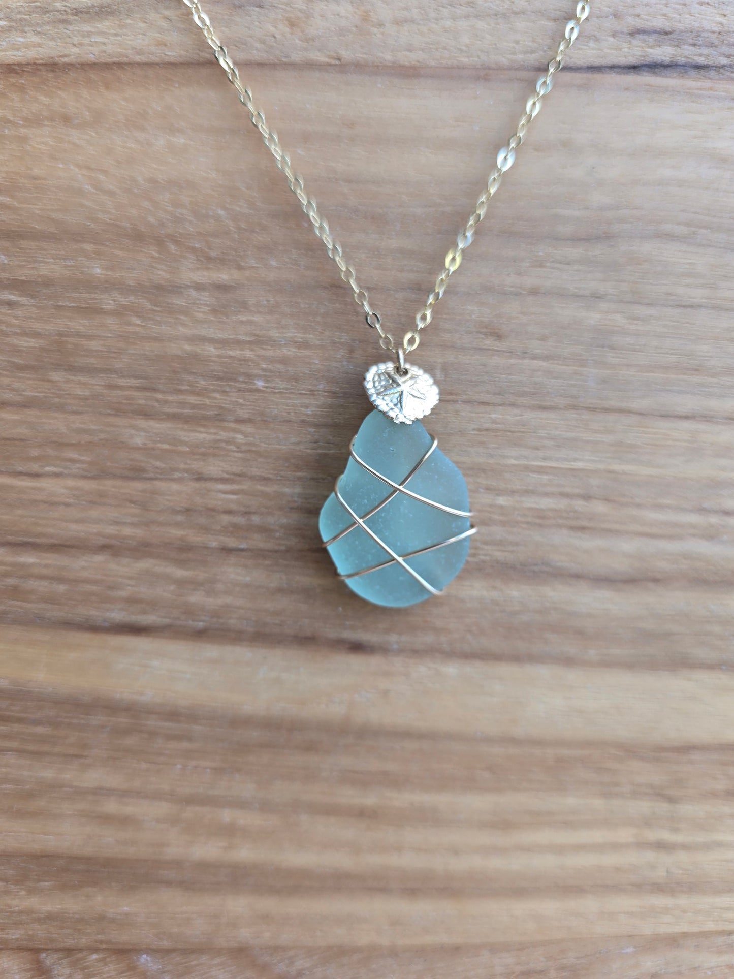 14K Gold-filled Sea Glass Necklaces