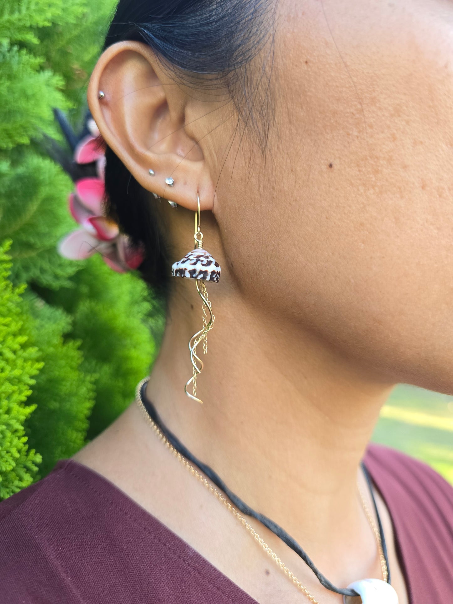 Coneshell Jellyfish earrings
