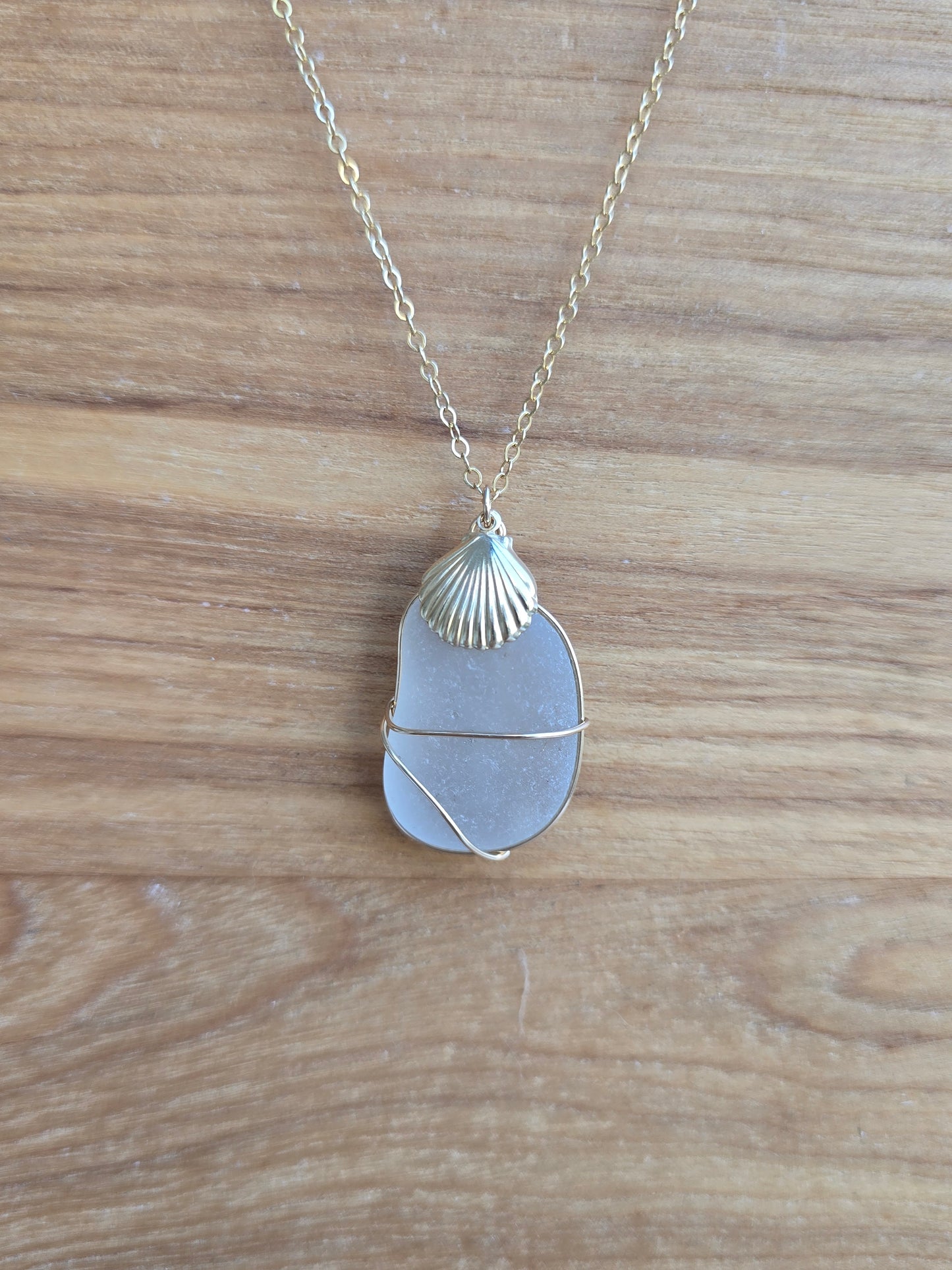 14K Gold-filled Sea Glass Necklaces