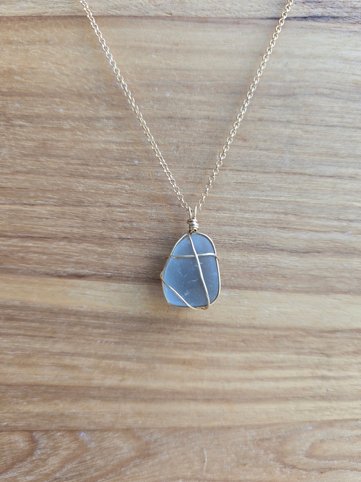 14K Gold-filled Sea Glass Necklaces
