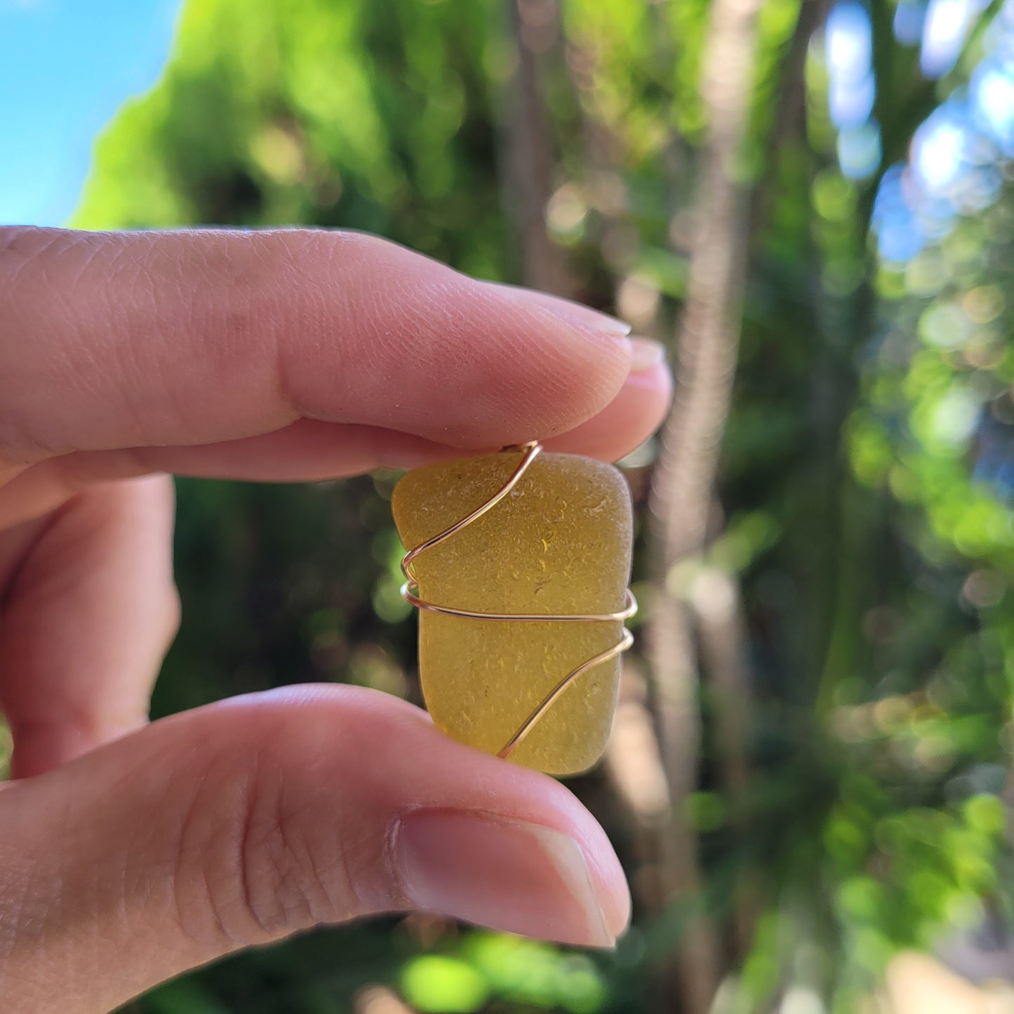14K Gold-filled Sea Glass Necklaces