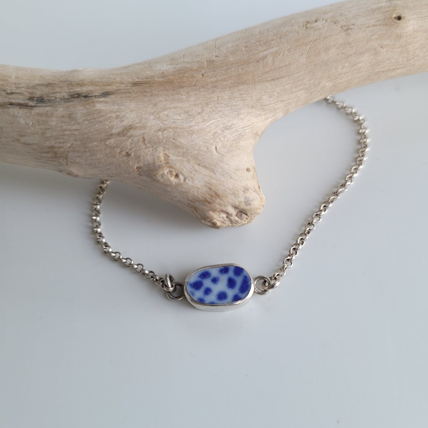 Blue Willow anklet