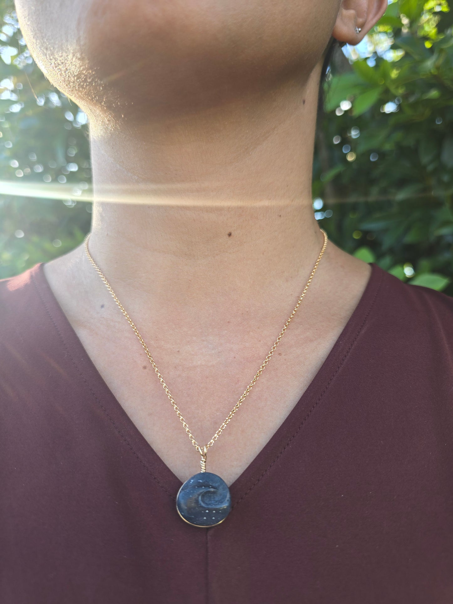 Blue Coral Nåpu necklace
