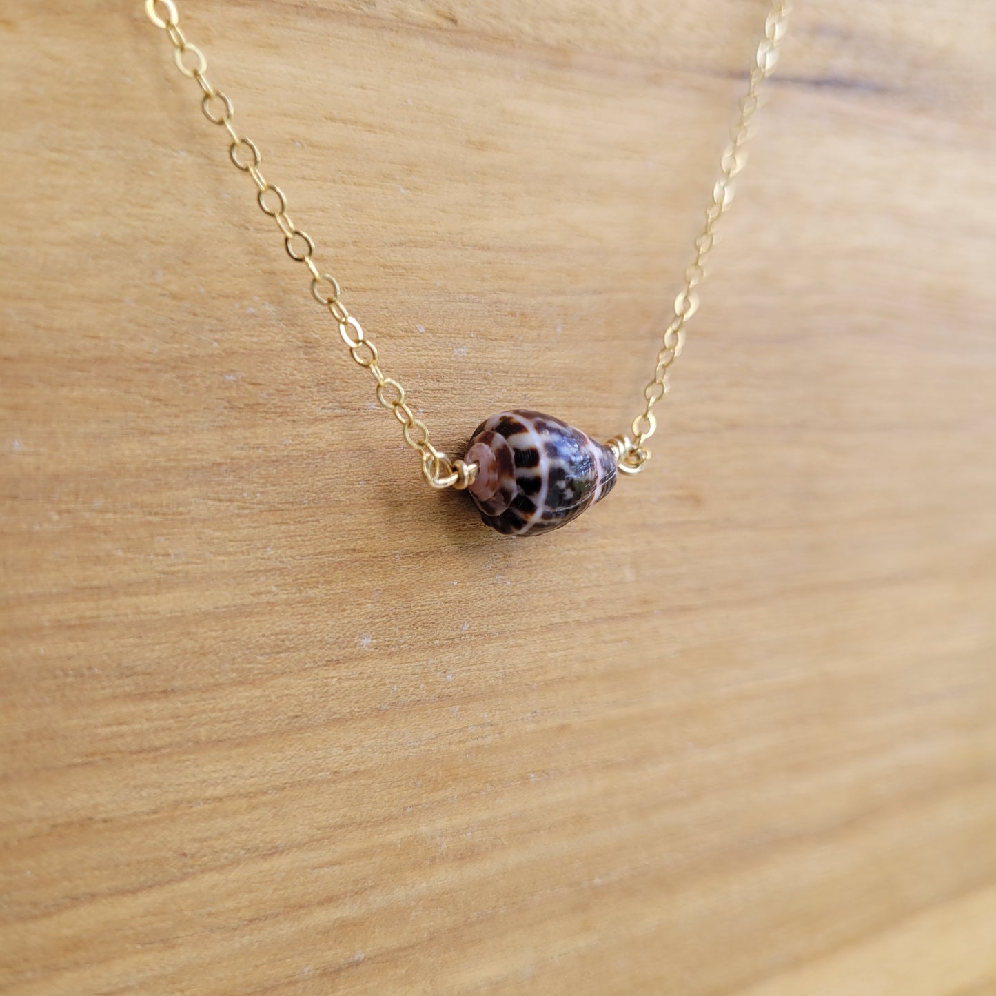 Gold Cone Shell Necklace