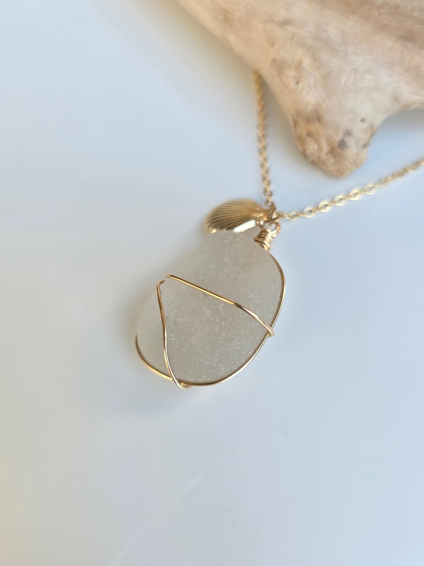 14K Gold-filled Sea Glass Necklaces