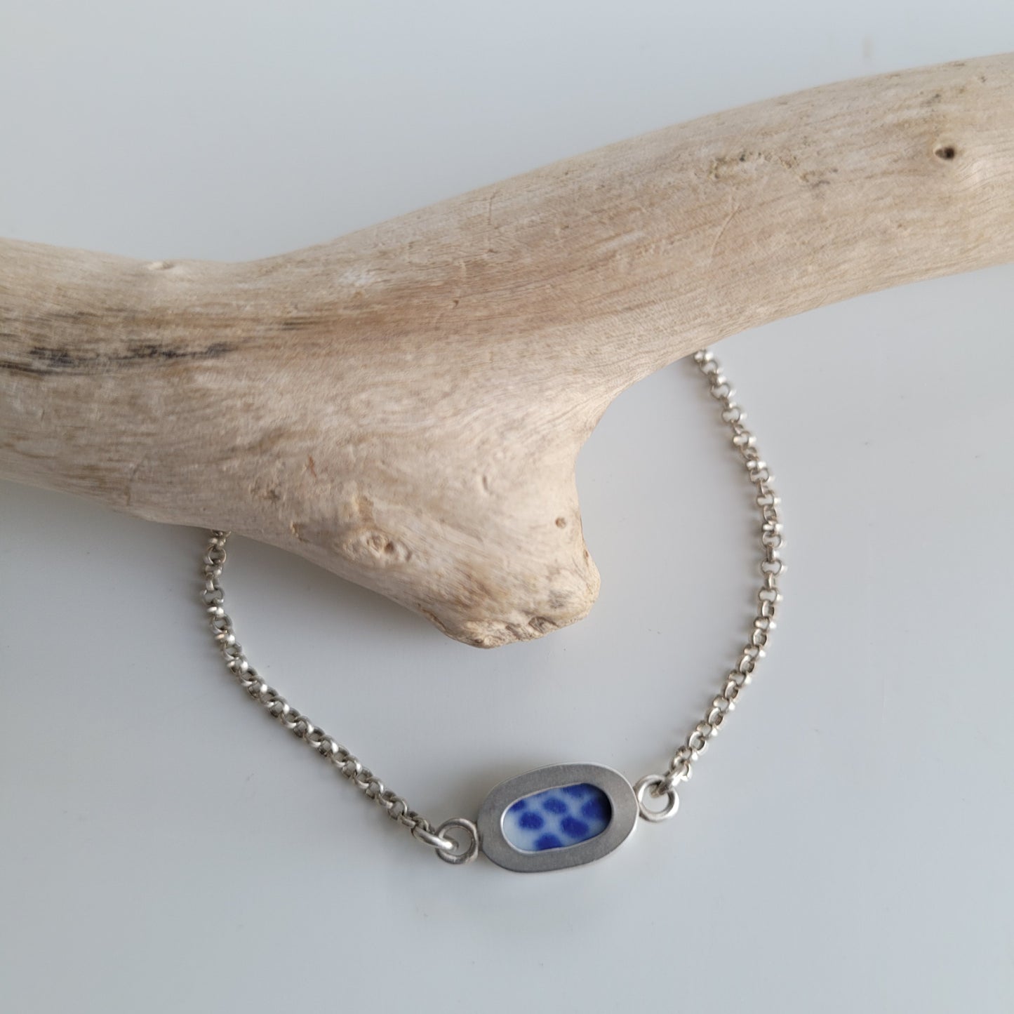 Blue Willow anklet