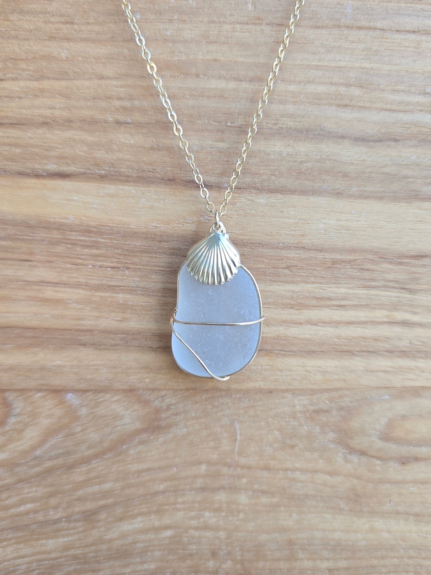 14K Gold-filled Sea Glass Necklaces