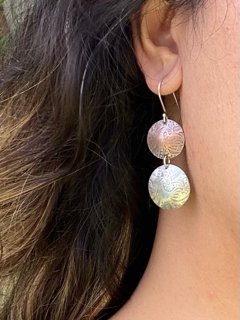 Breaker Waves Domed Earrings