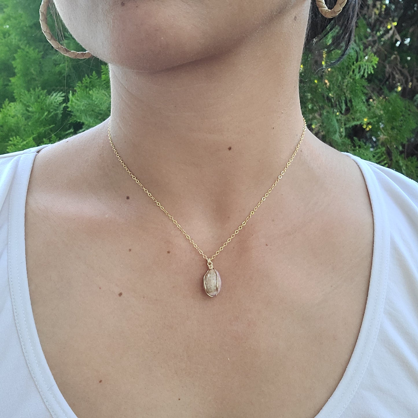 Gold Cowrie Necklace