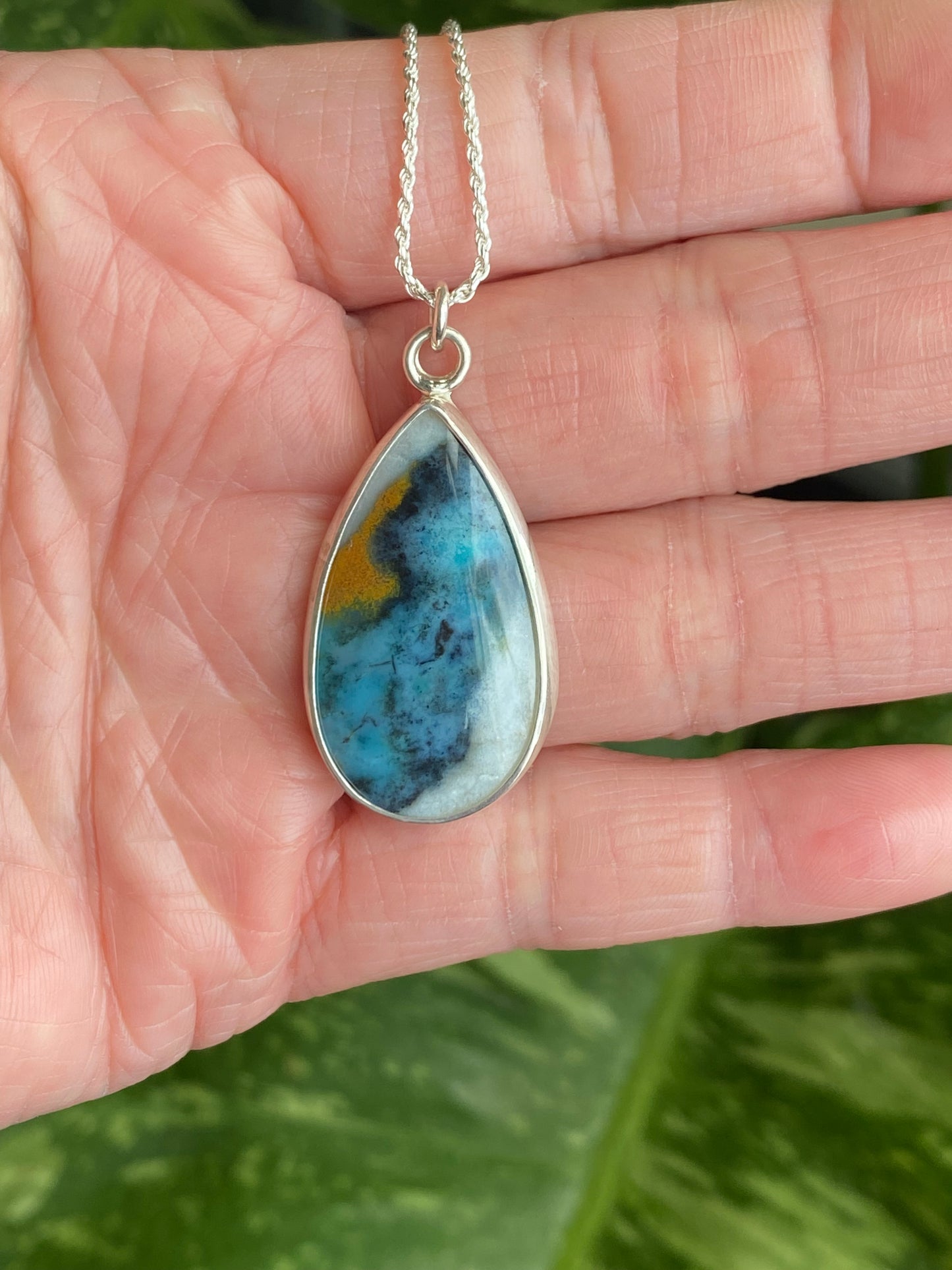 Wood Opal Ocean Necklace