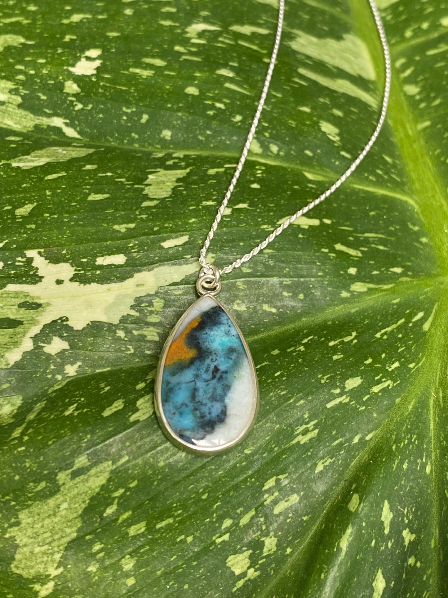 Wood Opal Ocean Necklace