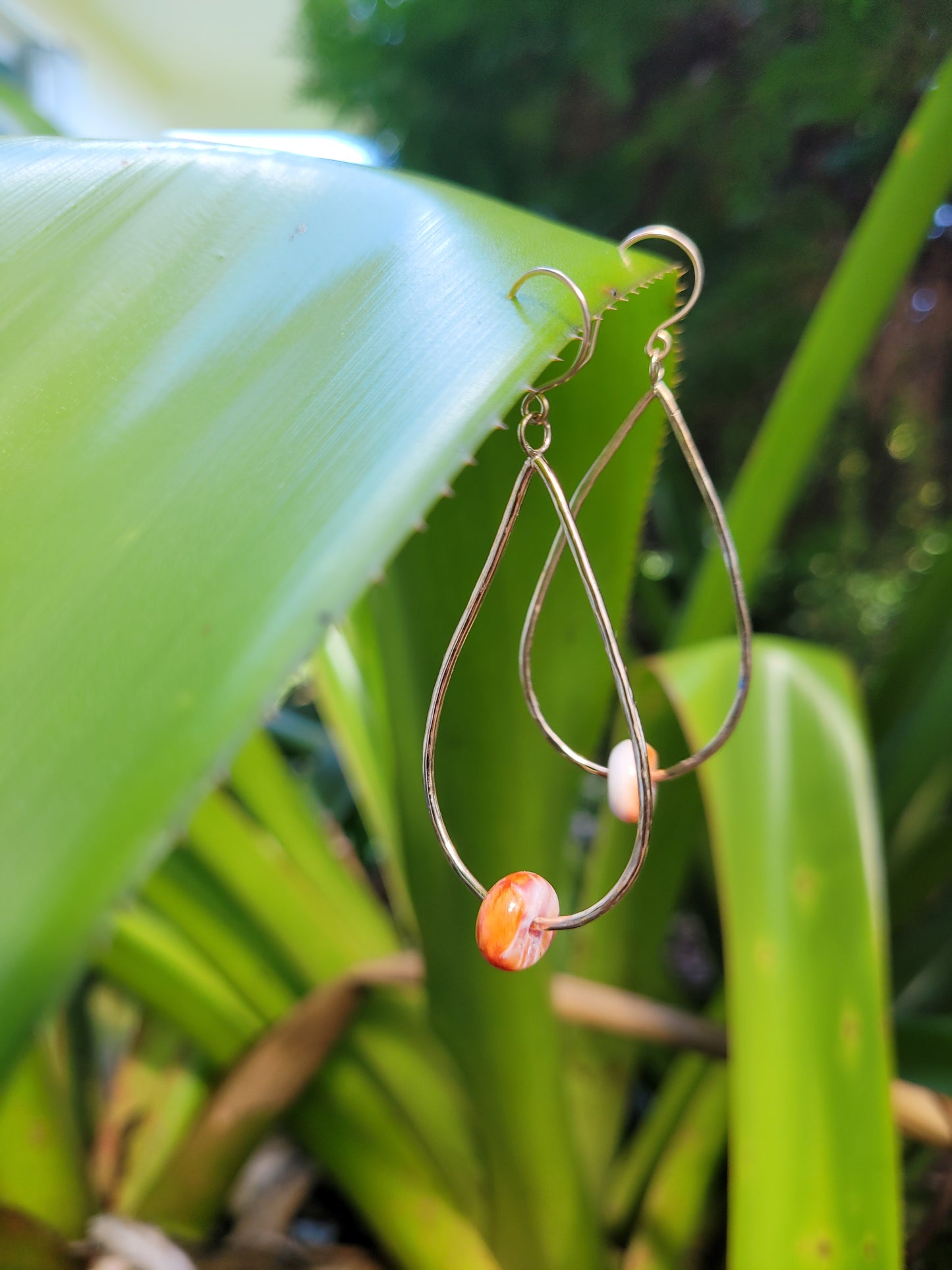 Spondylus Teardrop Earrings