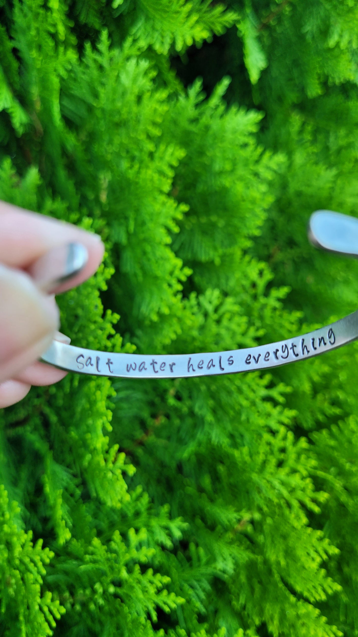 Hammered Silver Cuff