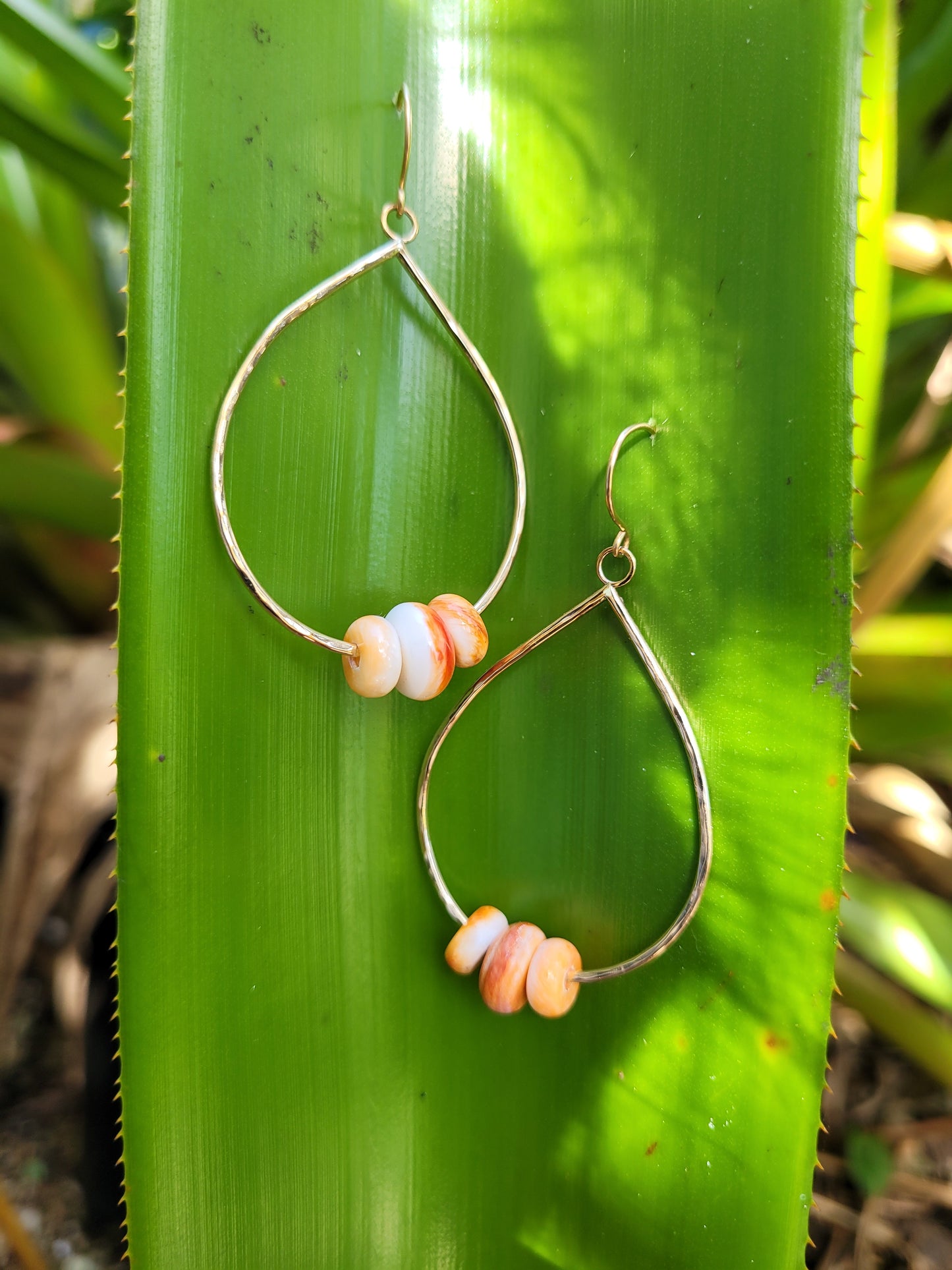 Spondylus Teardrop Earrings