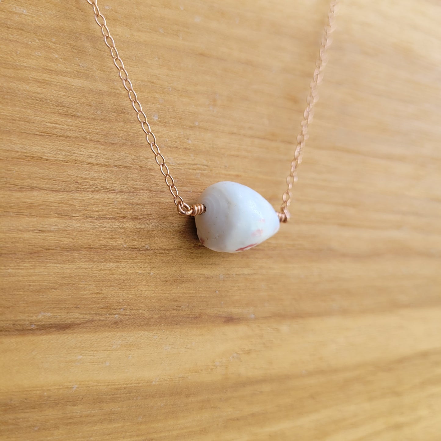 Rose Gold Cone Shell Necklace