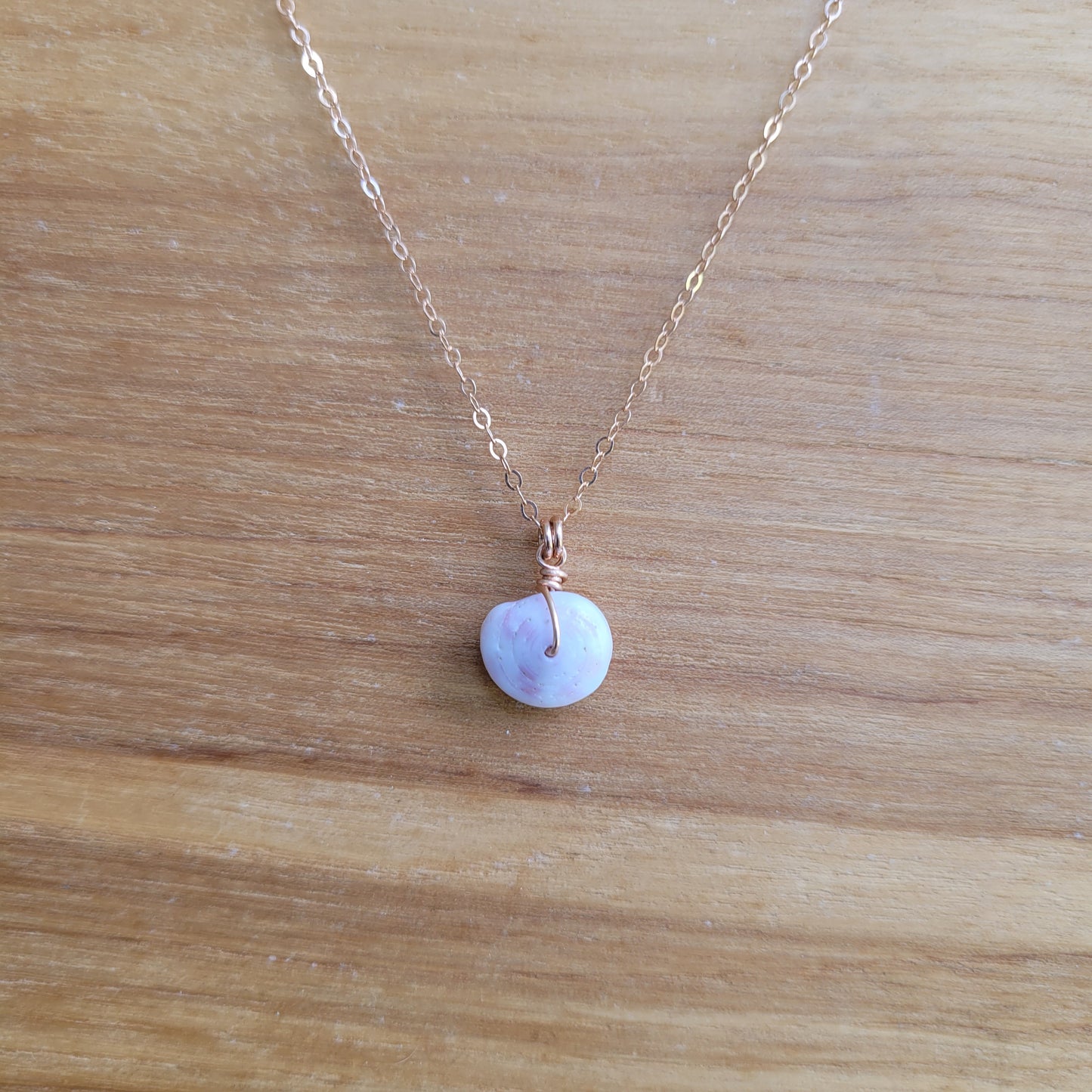 Rose Gold Cone Shell Necklace