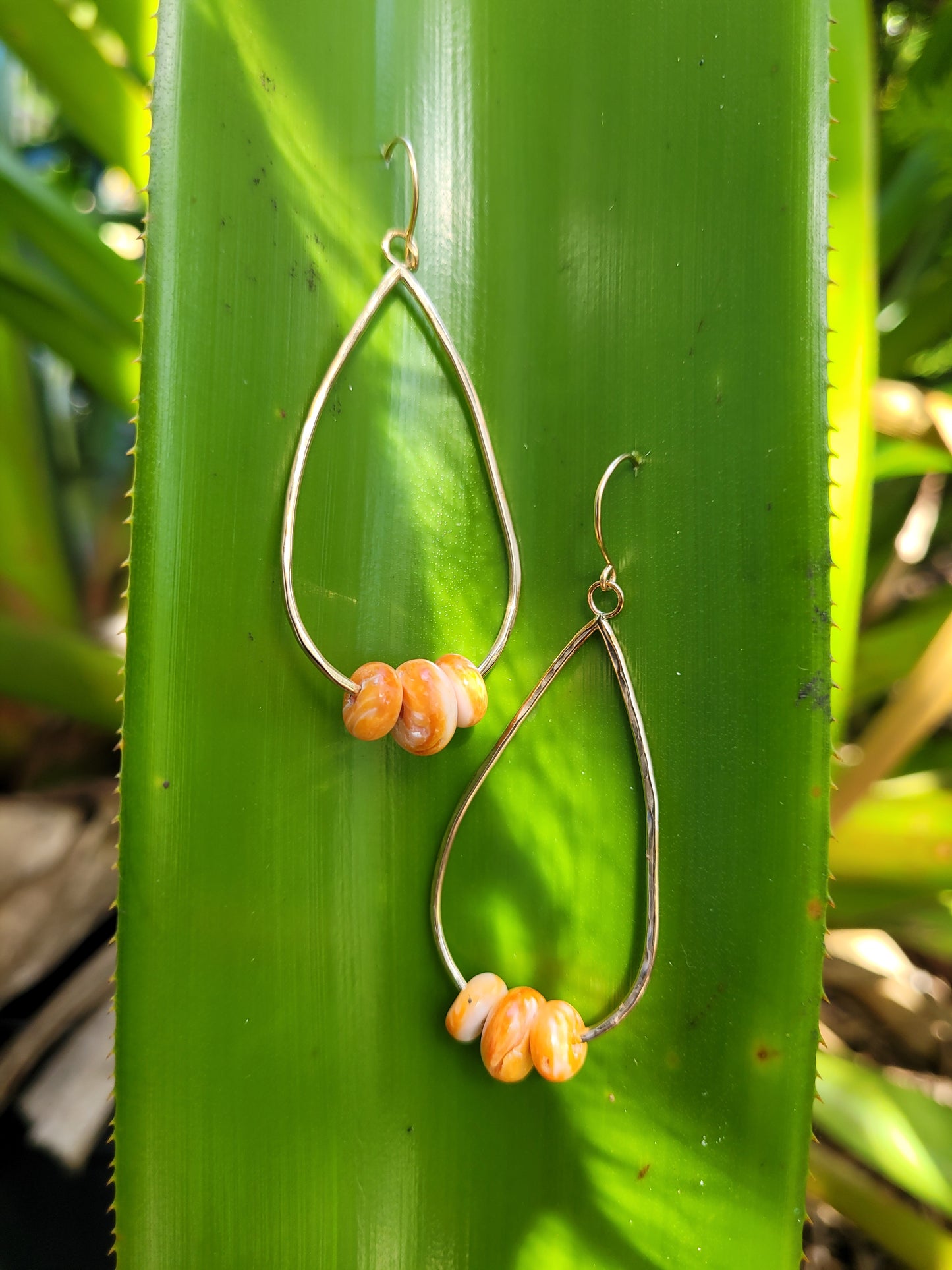 Spondylus Teardrop Earrings