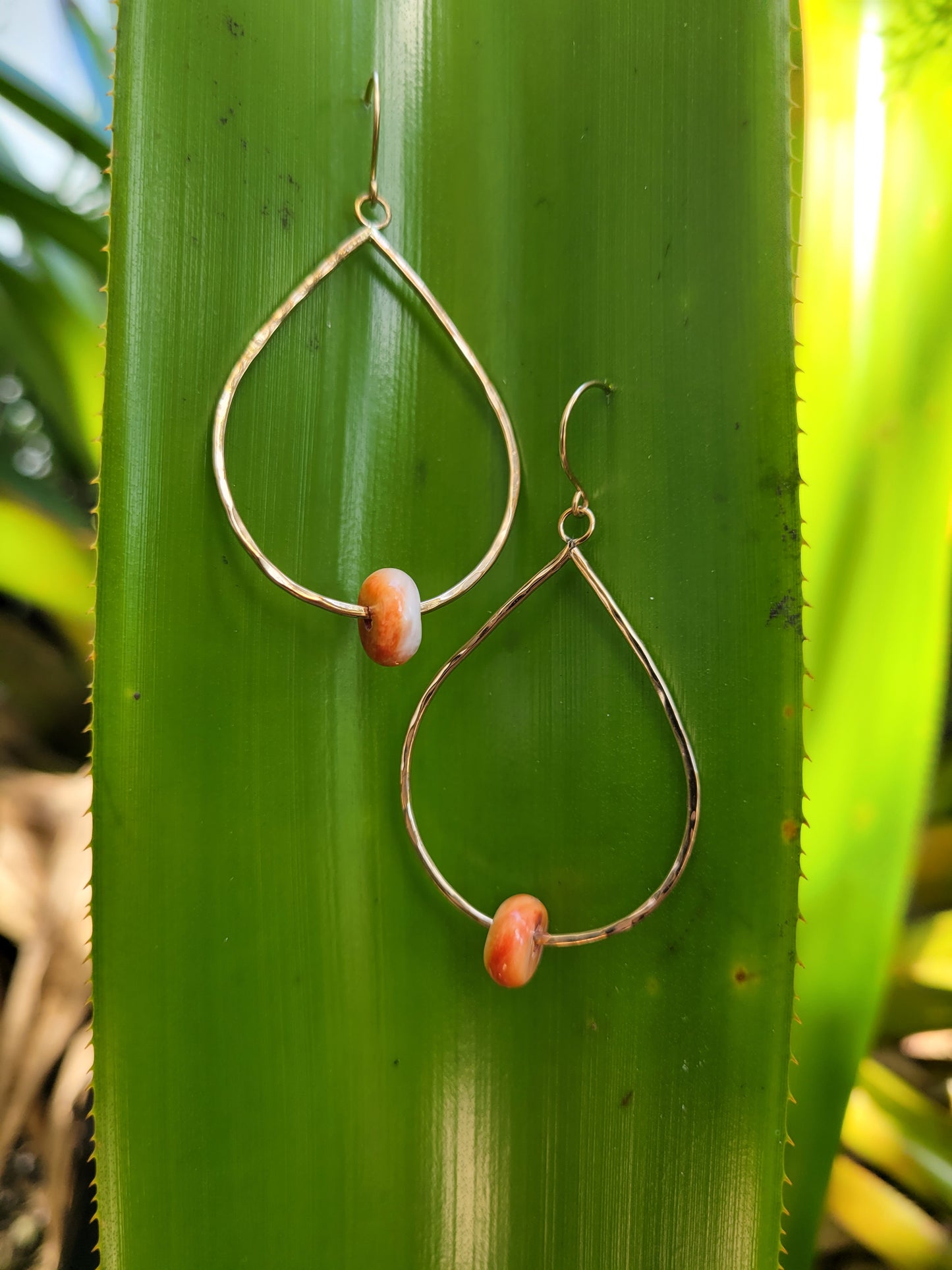 Spondylus Teardrop Earrings