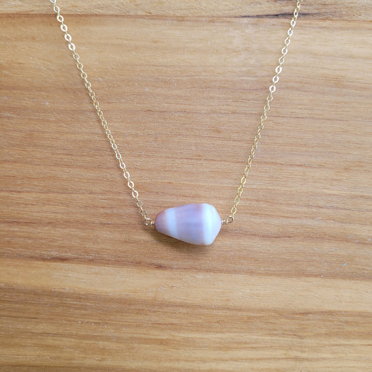 Gold Cone Shell Necklace