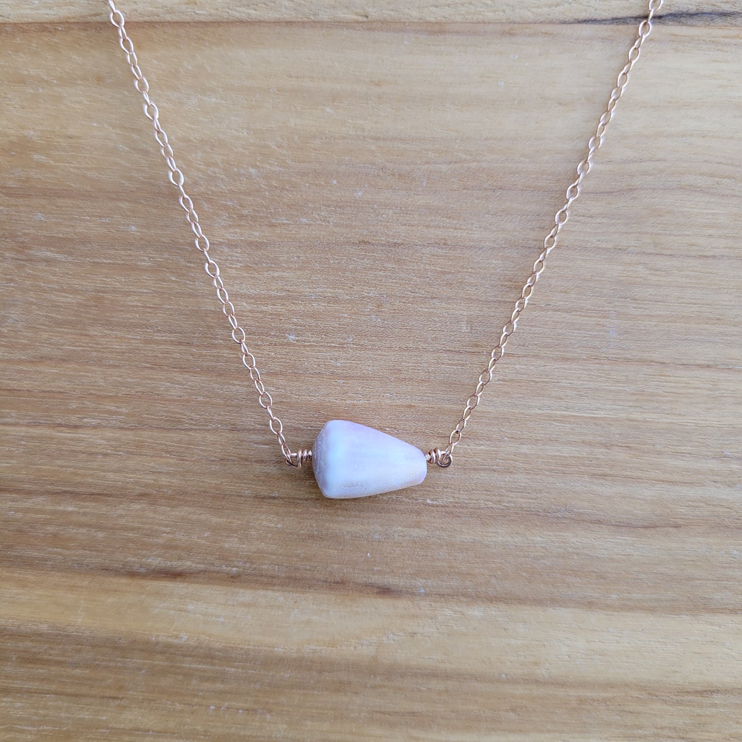 Rose Gold Cone Shell Necklace