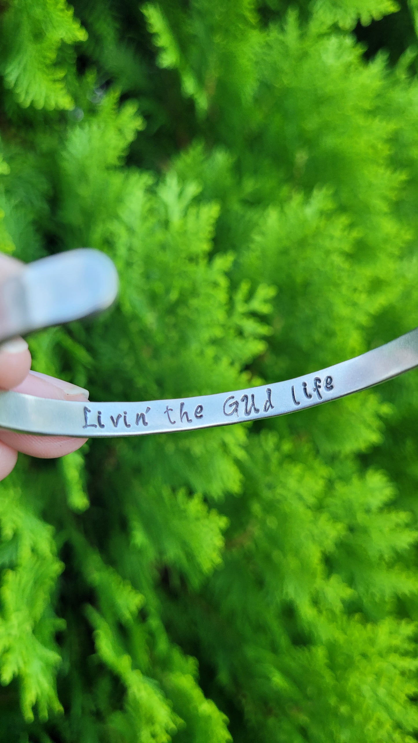 Hammered Silver Cuff