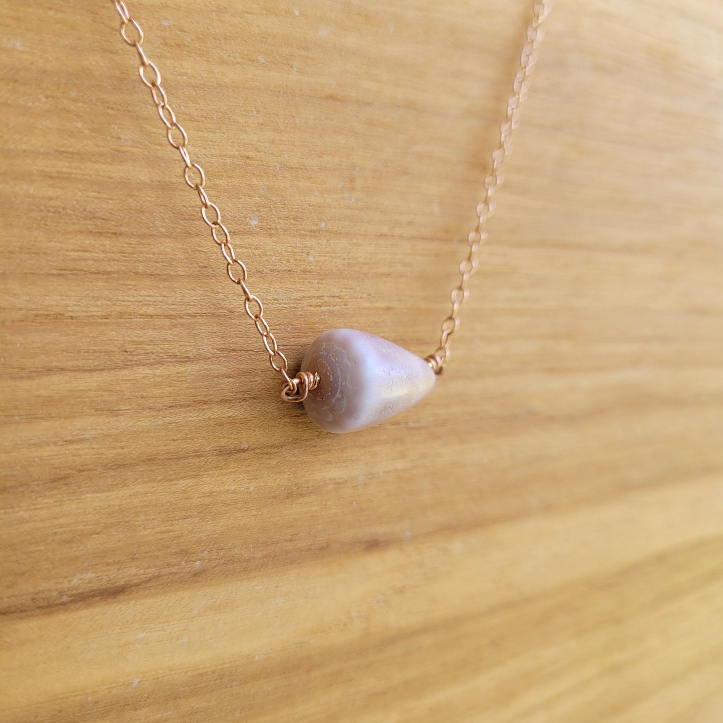 Rose Gold Cone Shell Necklace