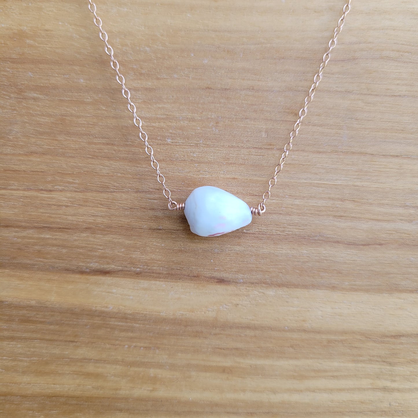 Rose Gold Cone Shell Necklace