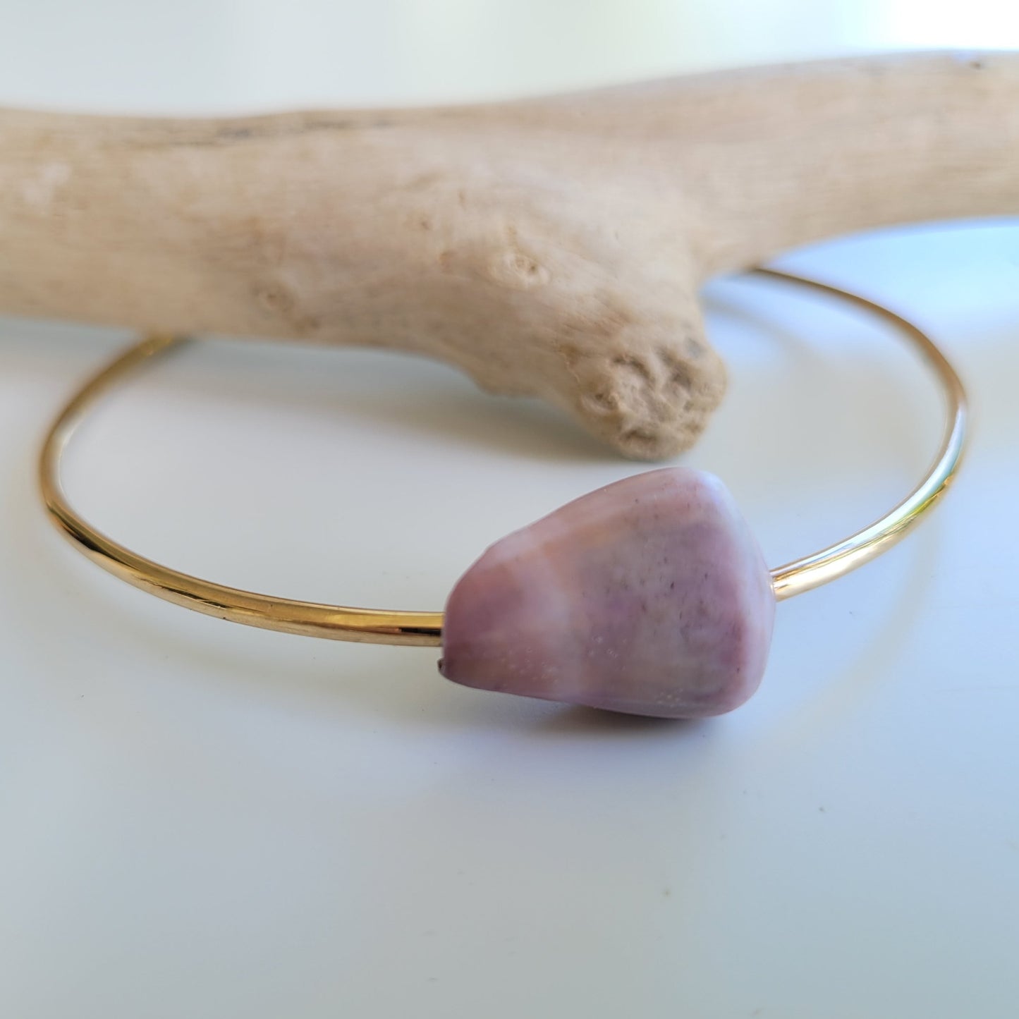 Gold Cone Shell Bangle