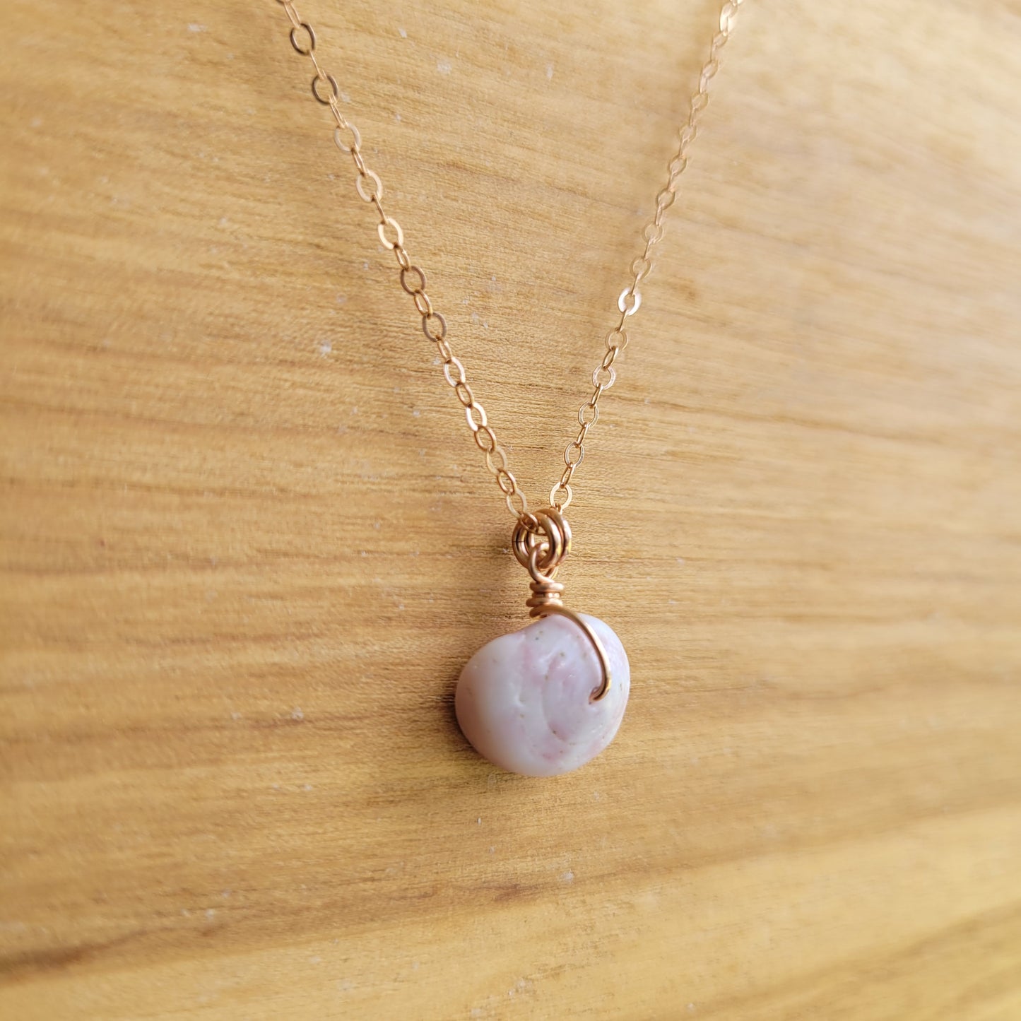 Rose Gold Cone Shell Necklace