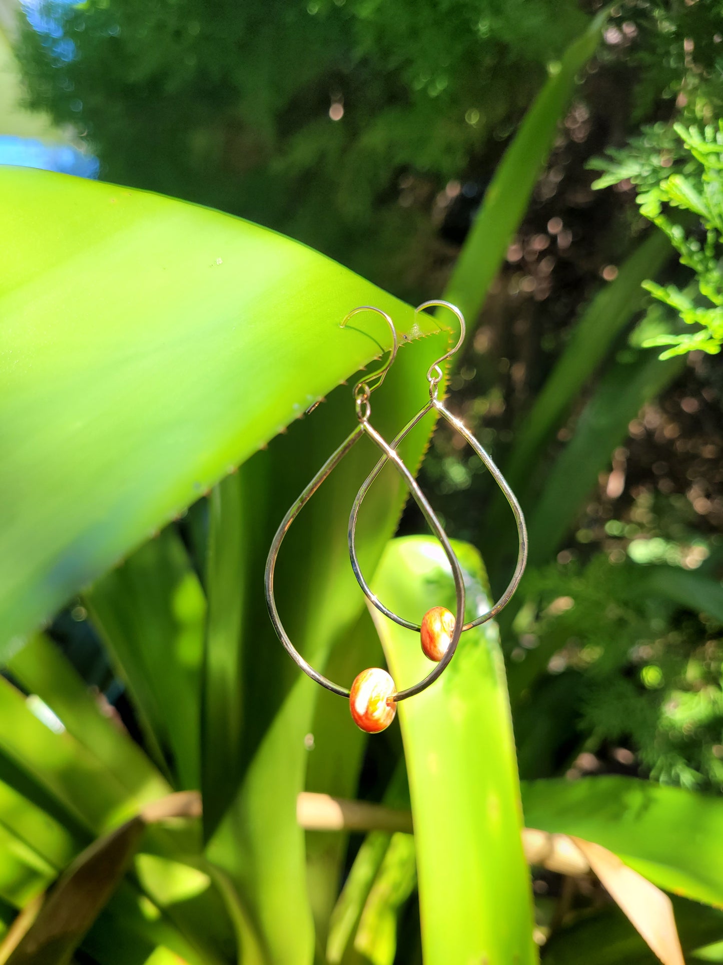 Spondylus Teardrop Earrings