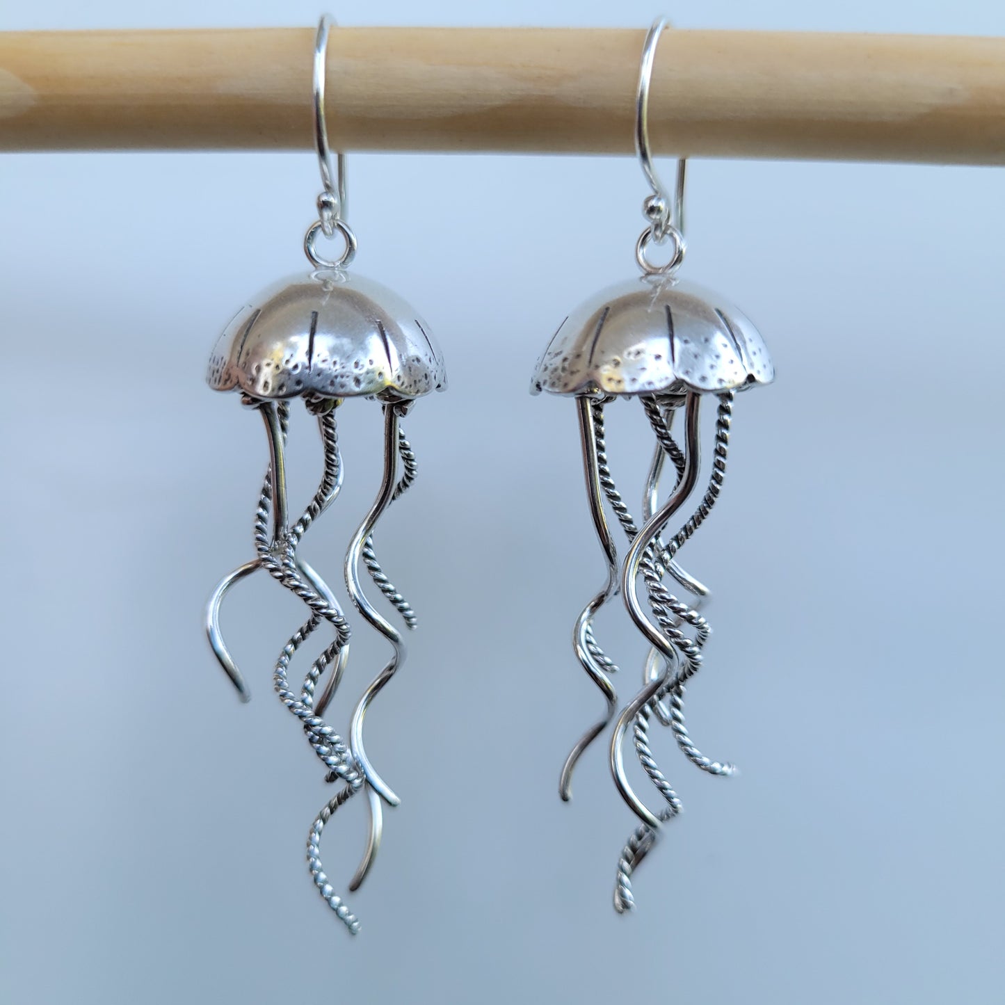 Silver Jellyfish Earrings