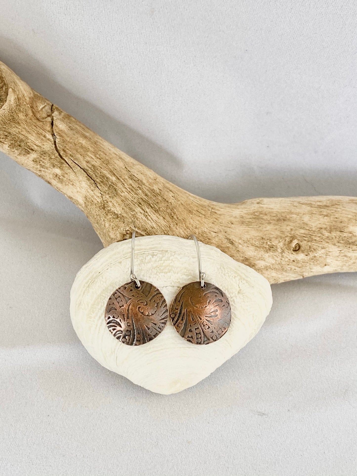 Breaker Waves Domed Earrings