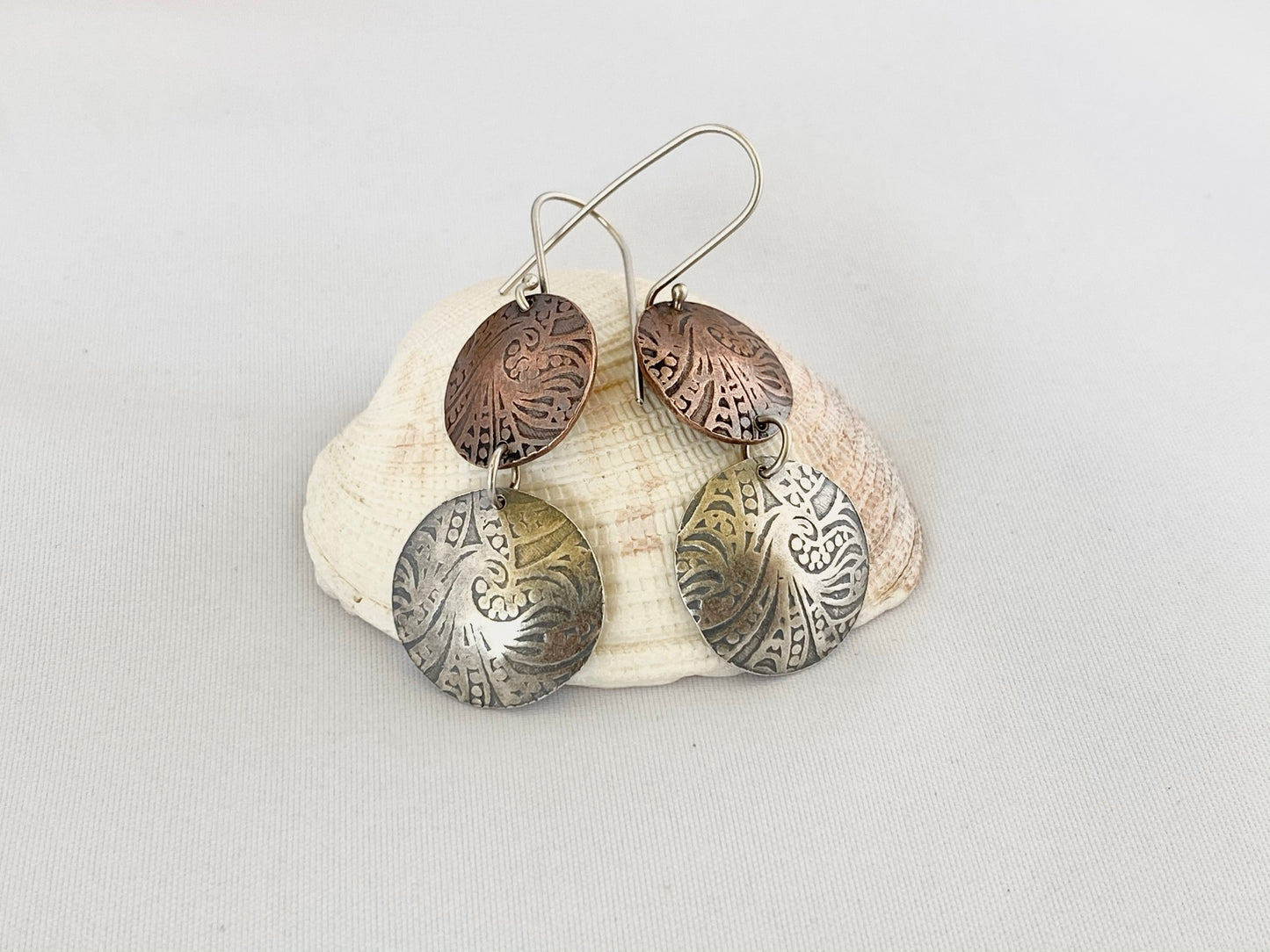 Breaker Waves Domed Earrings