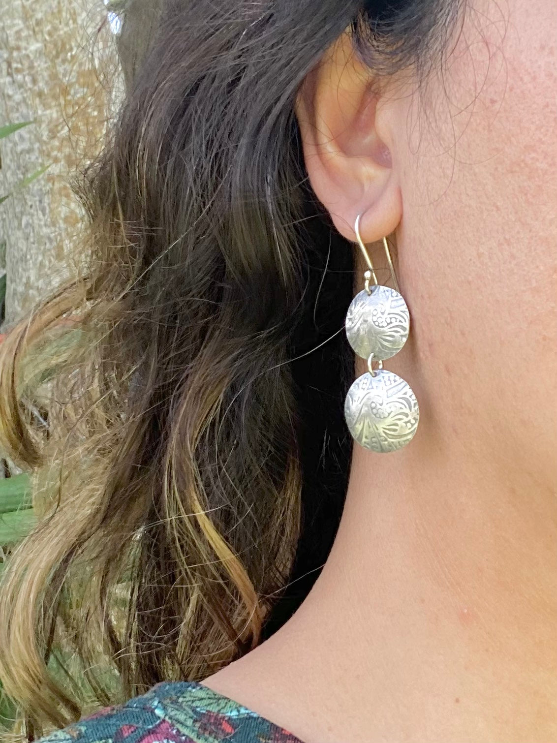 Breaker Waves Domed Earrings