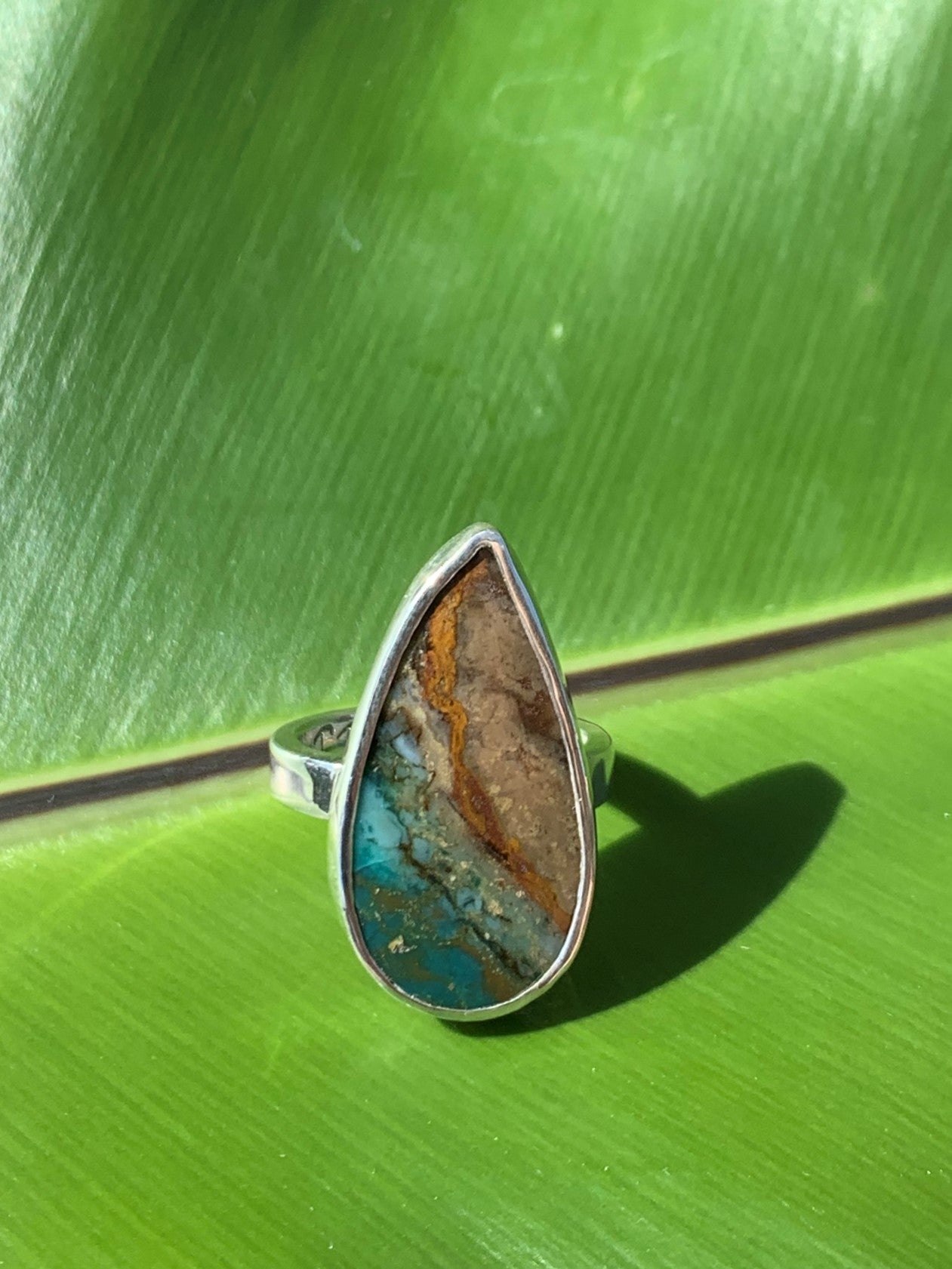 Beachscape Wood Opal Statement Ring