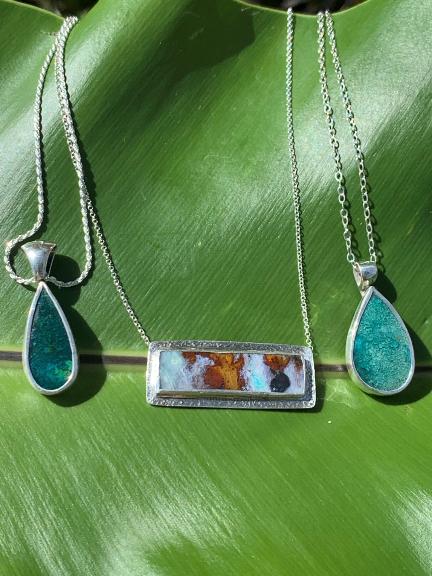 Petrified Wood Opal Necklaces