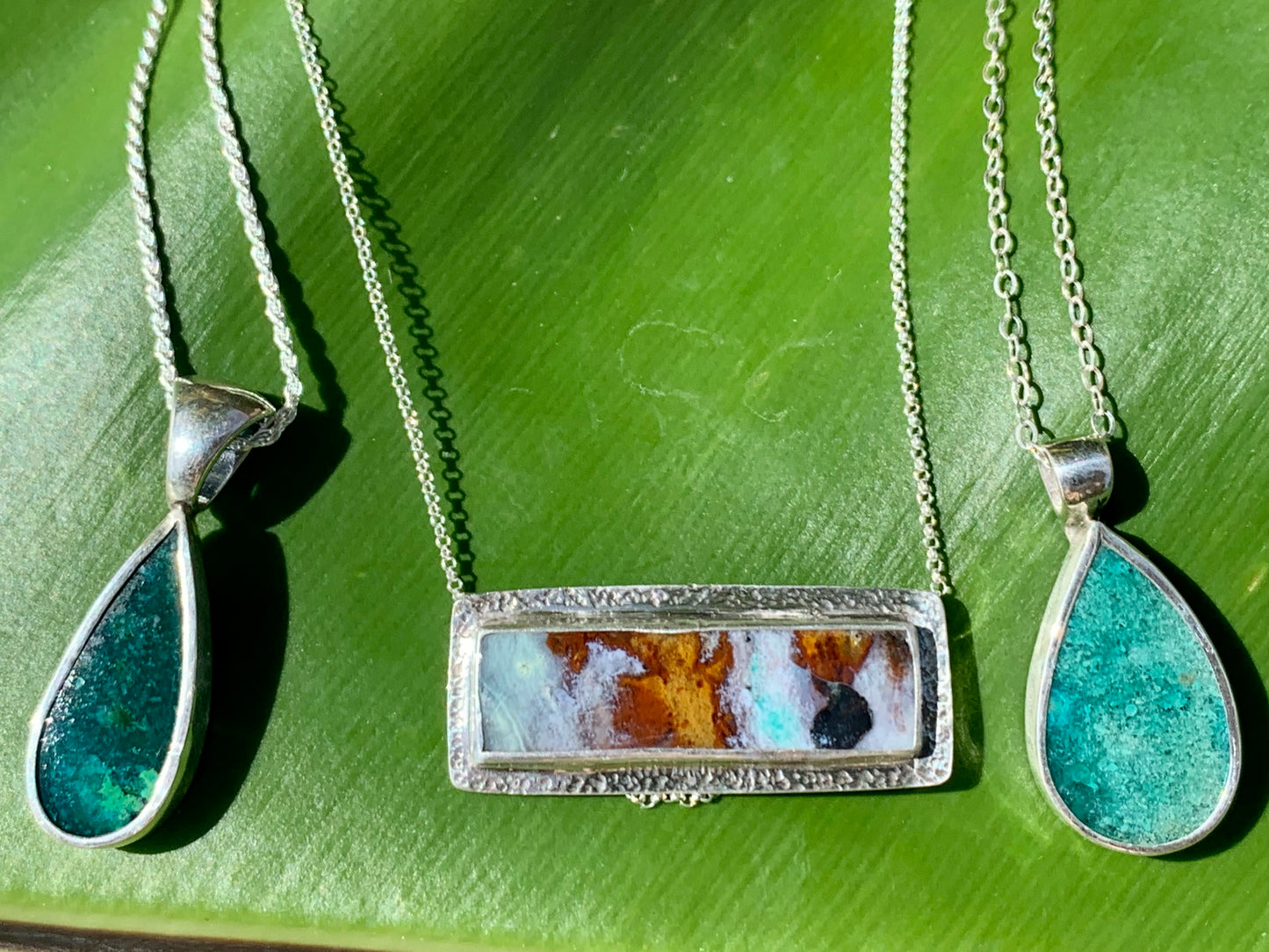 Petrified Wood Opal Necklaces